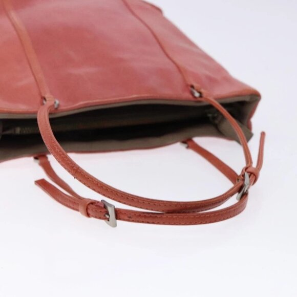 PRADA Hand Bag Leather Pink Silver Auth - Picture 7 of 16